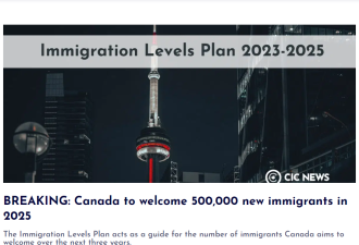 刚刚！加拿大移民部官宣：2025年狂收50万新移民！