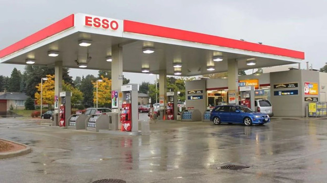 An Esso gas station