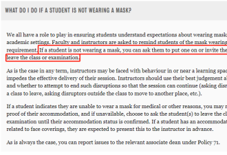 突发！滑铁卢大学重启口罩令：不戴不让进教室！