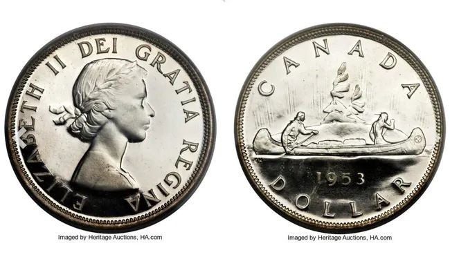 1957 Queen Elizabeth II Dollar.