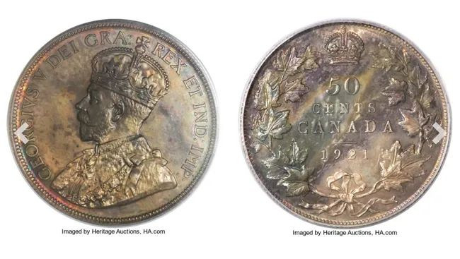 1921 King George V Half Dollar.