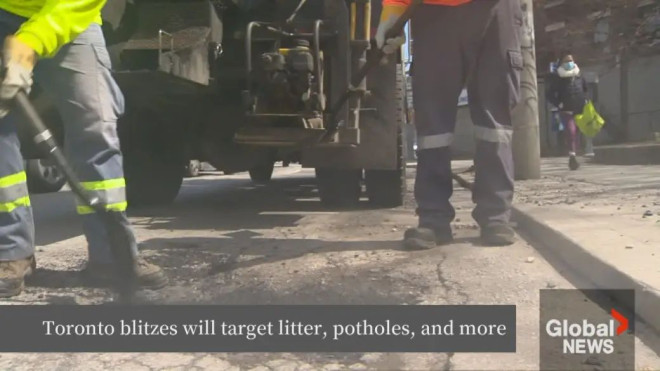 Toronto embarks on 12-hour 'pothole repair blitz' Saturday - Toronto |Globalnews.ca