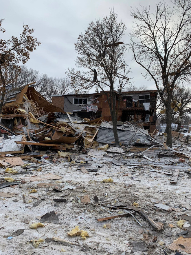 Regina Fire responded to a house explosion Sunday morning that was felt across the city. 