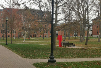 华人曝诡异一幕：加拿大校园惊现红裙挂树！真相很多人不知道