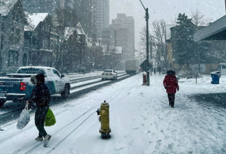 多伦多第一场雪杀到！15cm暴雪连下21小时！交通要乱！