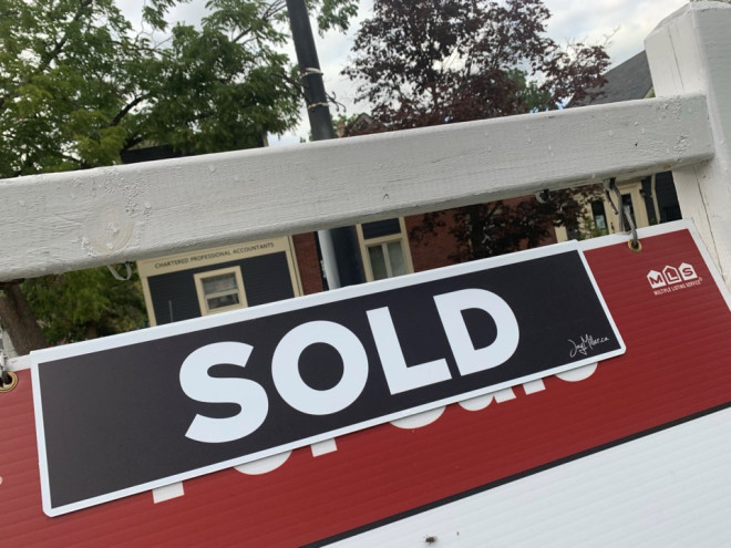 Real estate sign sold Newmarket 