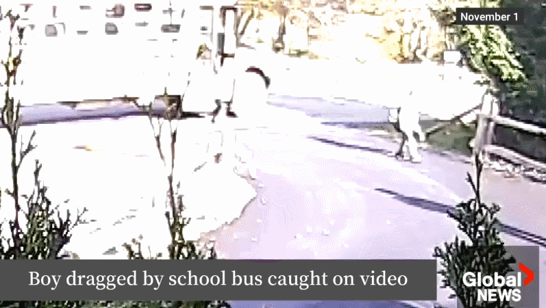安省5岁男童被校巴车门夹住拖行数米，父亲目睹全程吓坏