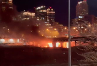 多伦多高架桥底发生爆炸迸火球 汽车急逃！调查结果公布