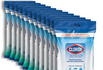 Clorox 便携消毒湿巾 15片*12包 杀菌99.99% 不伤肤