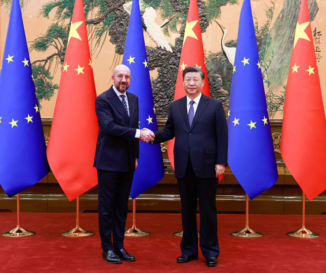 习近平会欧洲理事会主席称反对产业供应脱钩断链- 国际观察- 倍可亲