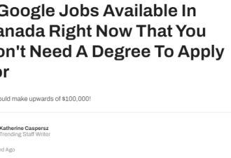 谷歌在安省招人：7个职位年薪高达10万
