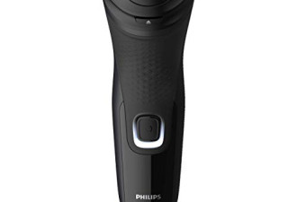 Philips 剃须刀1000 4D贴合面部 带弹出式鬓角刀 全机身可水洗