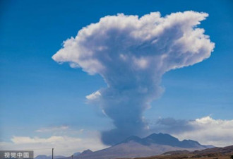 智利火山“喷6000米高灰柱” 发生地震