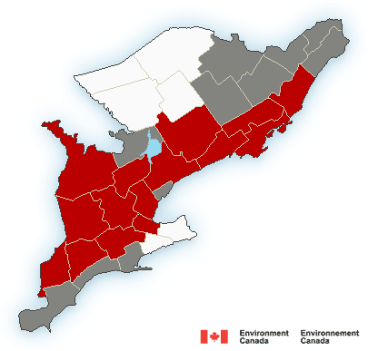 Map of Ontario - south