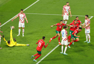 世界杯荣誉战 克罗地亚2:1力克非洲黑马摩洛哥夺季军