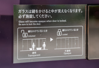 日本“透明公厕”故障 玻璃墙不透明功能失灵泄春光