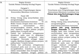 印尼新刑法：宣传共产主义者最高刑期15年