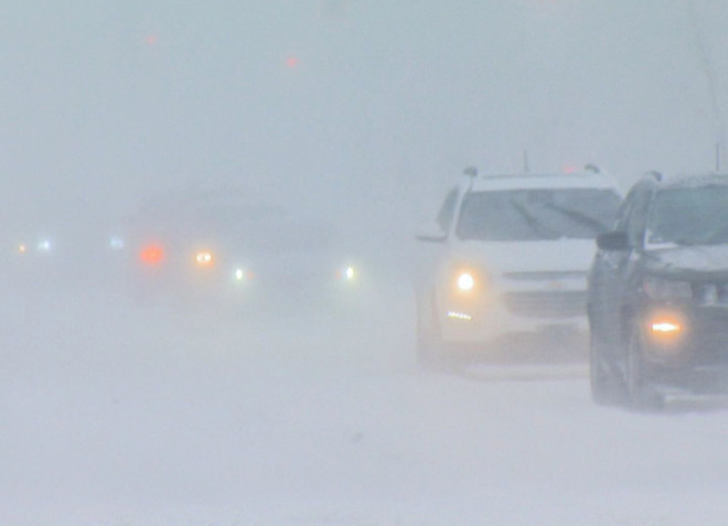 Visibility on many Ontario roads and highways is extremely low, and drivers are urged not to travel unless necessary.