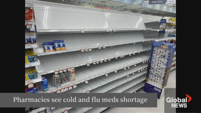 Nothing is available': Pharmacies experiencing shortage of adult cold and flumedication | Globalnews.ca