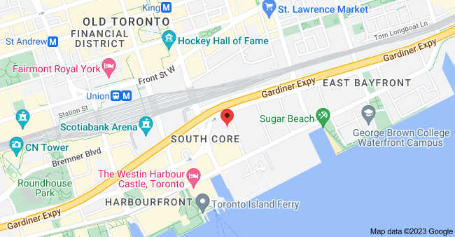 Map of 32 Freeland St, Toronto, ON M5E 0E7