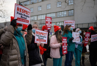 纽约两家最大医院7000护士大罢工