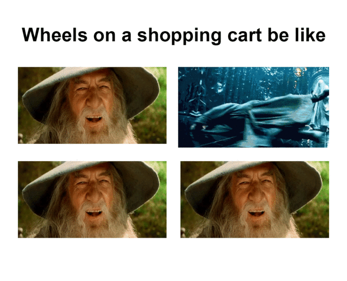 为什么超市购物车总是坏了一个轮子？