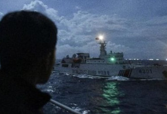 印尼派军舰监视在争议海域活动中海警船
