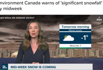环境部警告：大多伦多地区本周有20厘米大雪