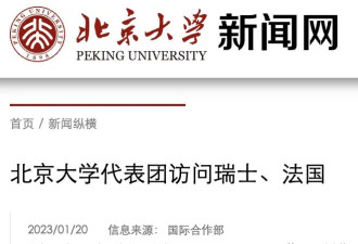 北京大学清华大学校长，率团出国访问