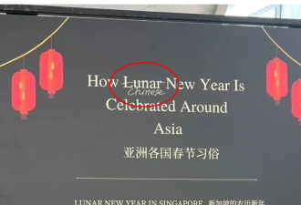 到底叫“农历新年”还是“中国新年” 新加坡又吵起来了