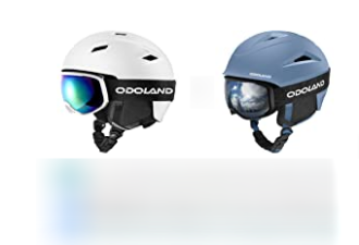 Odoland滑雪头盔和护目镜套装 低至$50.79