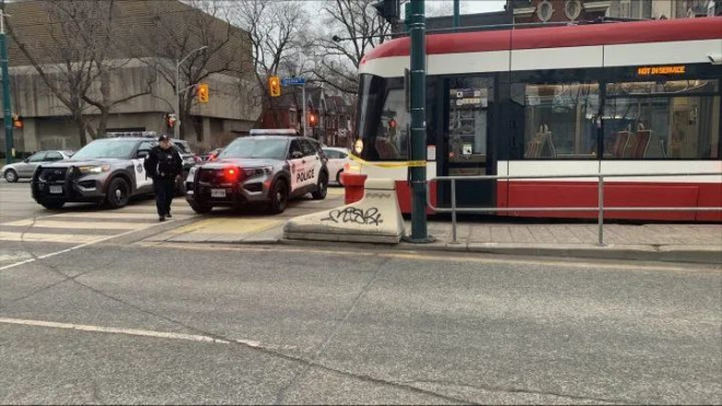 Toronto police say a woman was stabbed multiple times on a streetcar Tuesday afternoon.