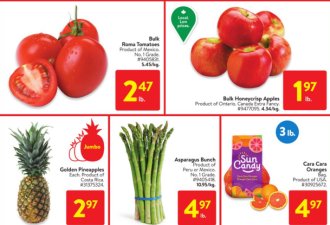 囤货！多伦多各大超市最新Flyer：过年蔬菜水果不能少！