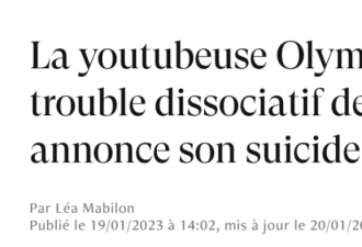 法国23岁网红决定安乐死引争议！姑娘脑里住了12个人