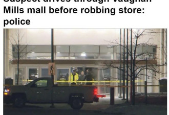 【视频】多伦多Vaughan Mills商场遭人开车闯入 劫匪开奥迪A4