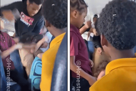 佛州9岁女孩校车内遭痛殴影片曝光…无人阻止