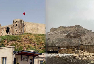 “千年古堡”毁了 世界遗产城墙塔楼被震垮