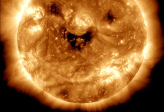 太阳北极出现等离子体奇怪旋涡 科学家称前所未闻