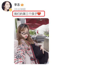 李念怀3胎：肚子又大又圆 力证与丈夫感情依旧