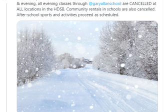 大多伦多5点开始大雪冰雨冰粒！HDSB学校停课！士嘉堡轻轨线停运