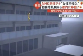 NHK主播半夜闯女同事家中被捕 从阳台跳下摔住院