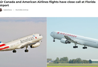 空中惊魂！飞往多伦多的加航差点和美航班机在佛罗里达机场相撞