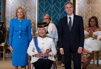 第一夫人吉尔·拜登在白宫颁发国际妇女勇气奖