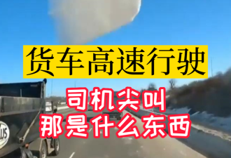 【视频】安省男子高速公路全速行驶 突发意外：那是什么