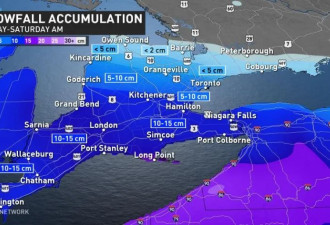 天气乱套！15cm暴雪明天横扫安省南部！多伦多也危险了！