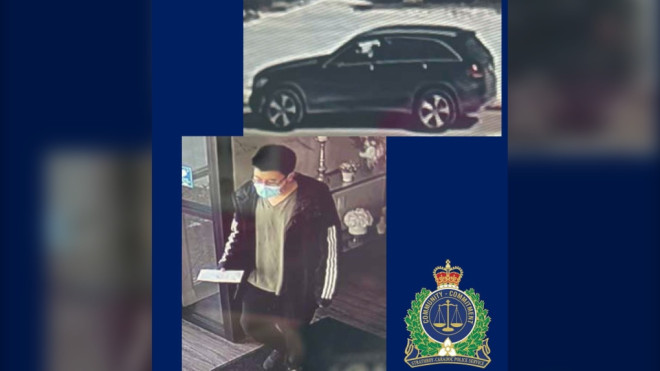 Strathroy-Caradoc police are searching for a man wanted in an alleged grandparent scam in March 2023. (Source: Strathroy-Caradoc Police Service)