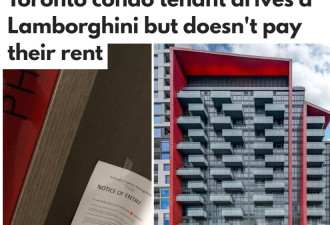 多伦多租客开兰博基尼住豪华公寓却不用交房租