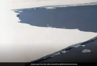 &quot;大如伦敦&quot;的冰山从南极冰架断裂 危及航运和生态