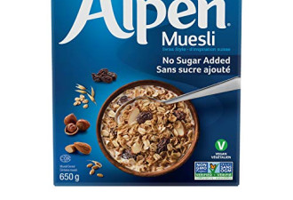 Alpen Muesli 无糖健康麦片650g 含烤榛子片、杏仁、葡萄干