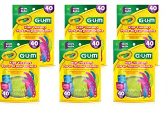 GUM Crayola 儿童彩色牙线240支 保护牙齿从小开始